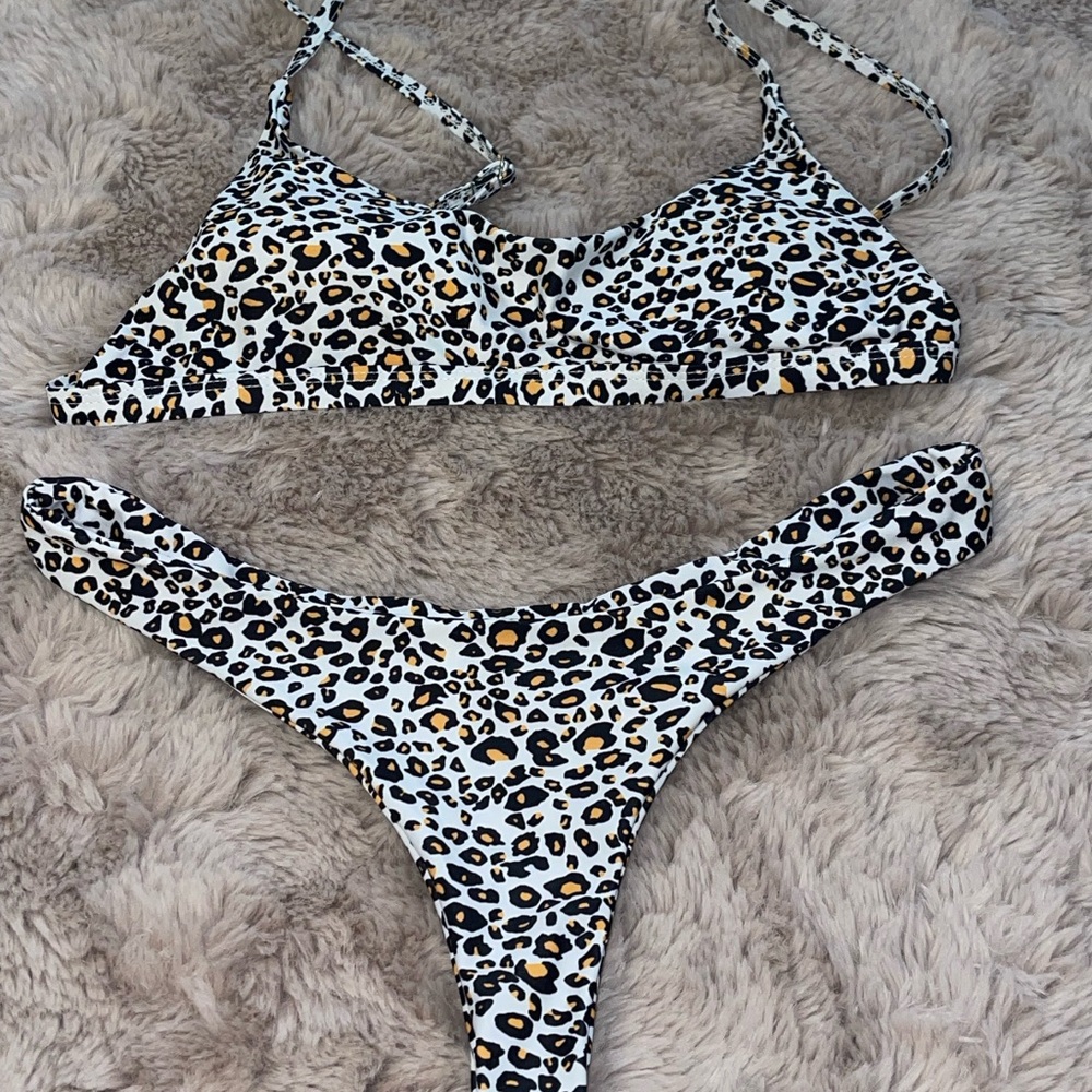 Leopard Print Bikini Set
